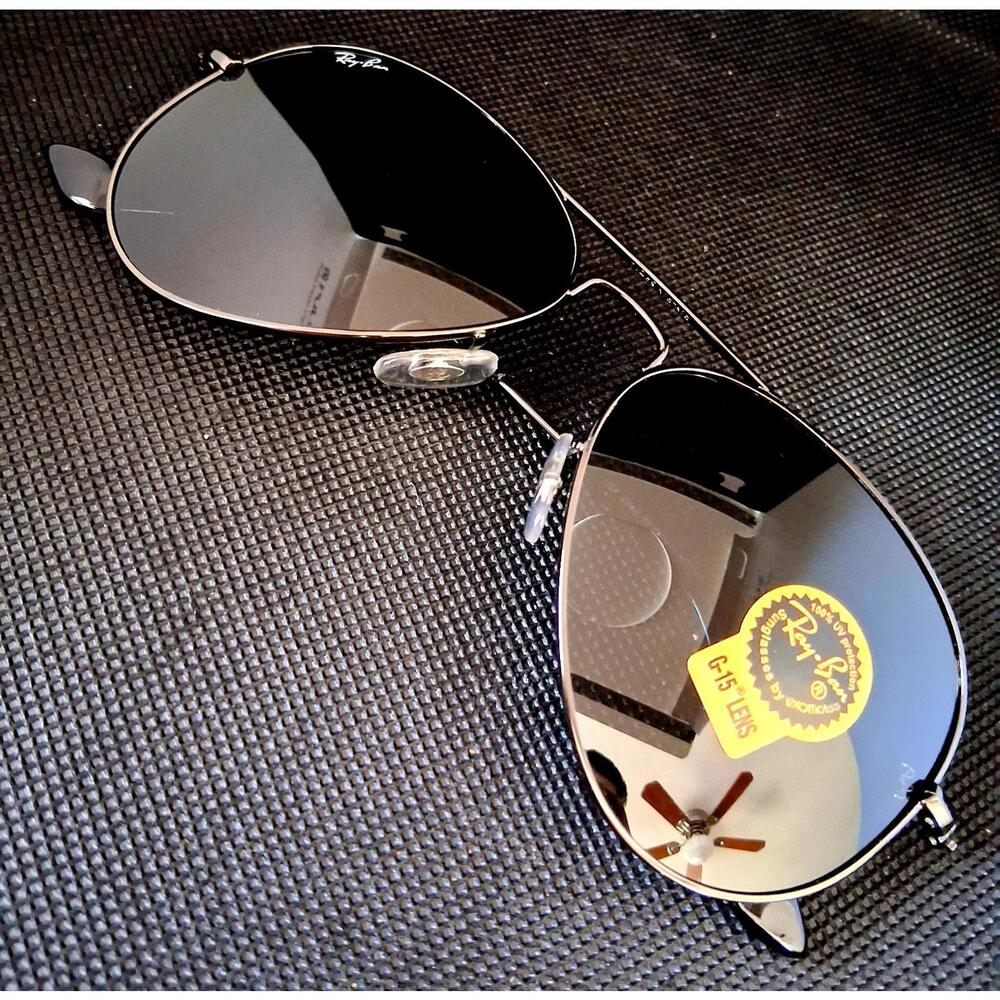 Ray-Ban RB3025 Black Lens Black Frame 58mm Sunglasses - Picture 2 of 4